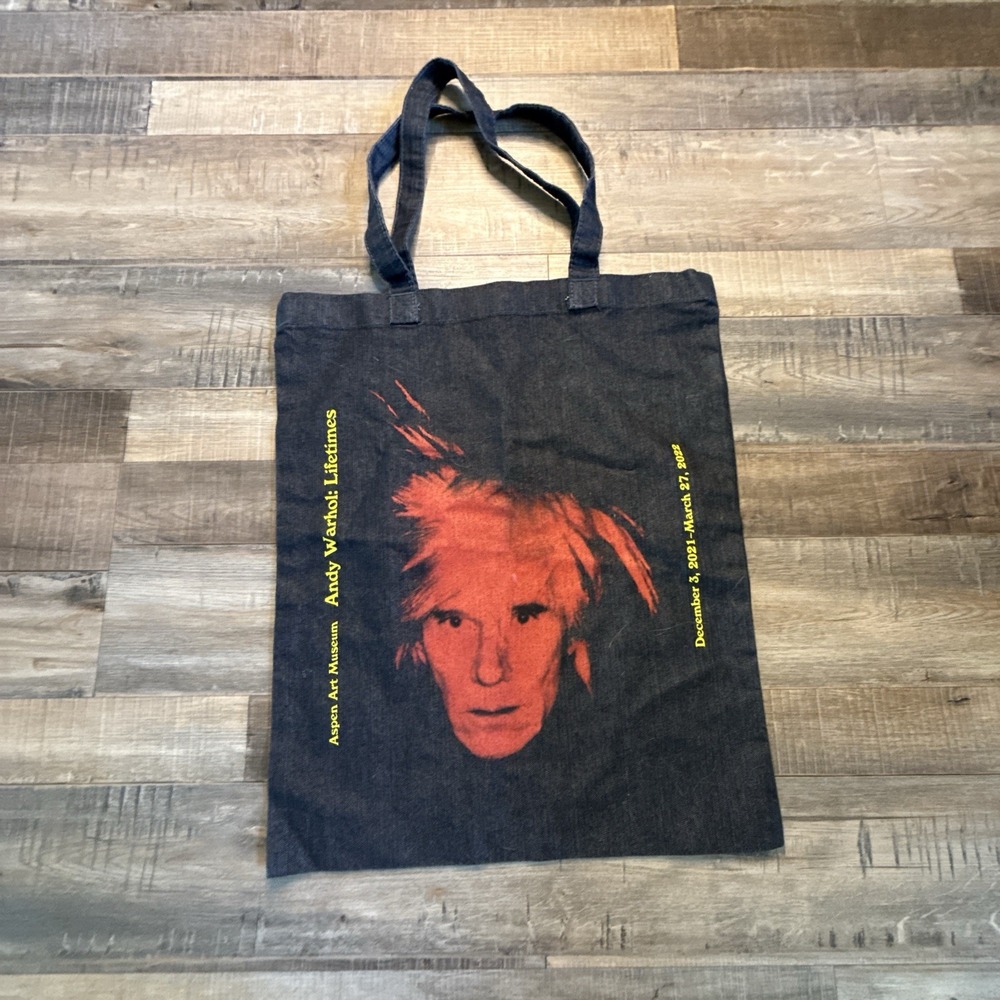Andy Warhol: Lifetimes" exhibition at the Aspen Art Museum Tote Bag